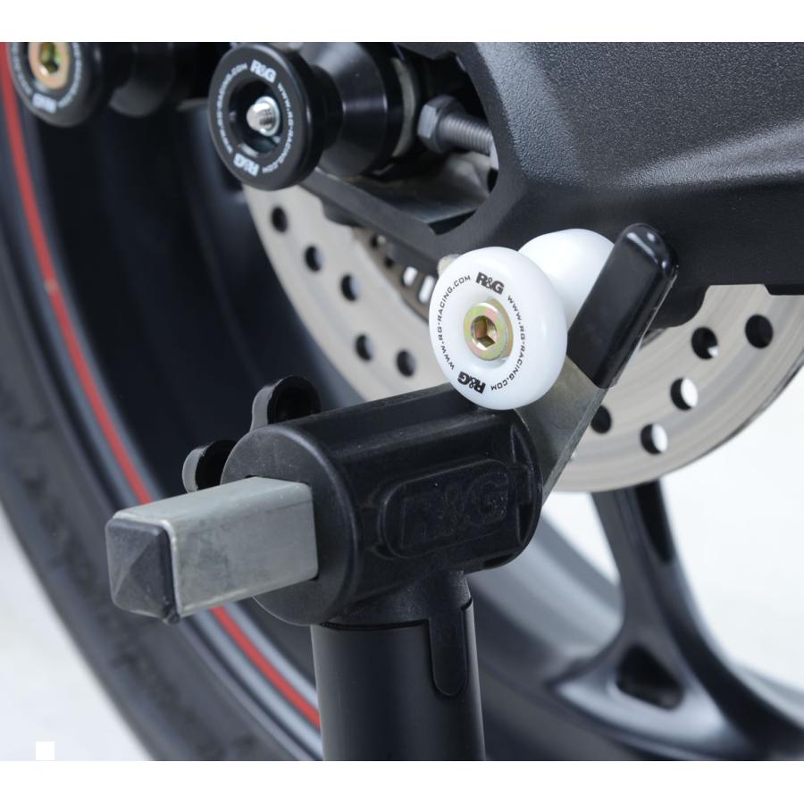 R&G (アールアンドジー) コットンリール ホワイト BMW S1000R TRIUMPH STREET TRIPLE/R/RX