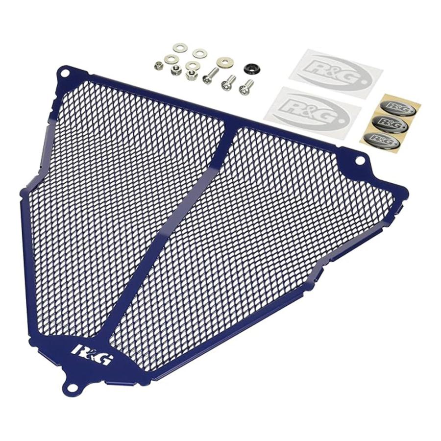 R&G (アールアンドジー) ダウンパイプグリルガード DKブルー ZX-25R