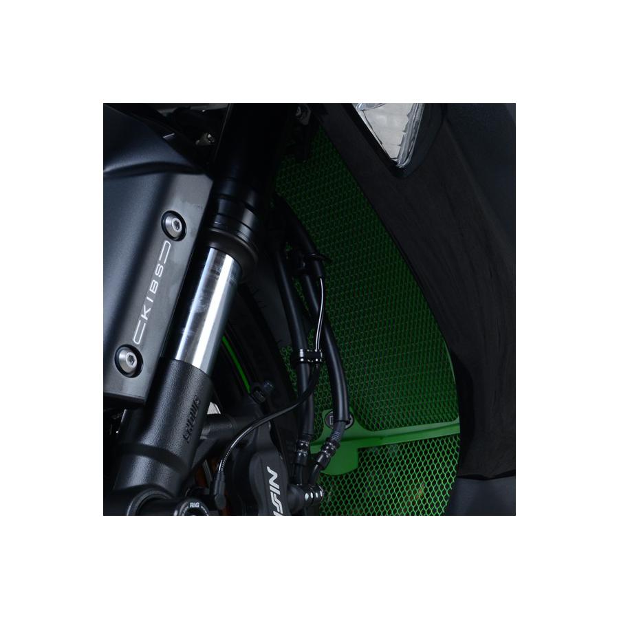 R&G (アールアンドジー) ラジエターガード グリーン KAWASAKI ZX-6R(636) RG-RAD0243GR
