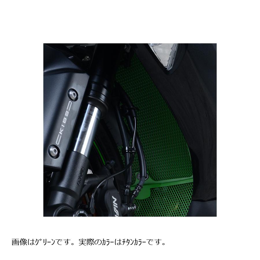 R&G (アールアンドジー) ラジエターガード チタン(カラー) KAWASAKI ZX-6R(636) RG-RAD0243TI