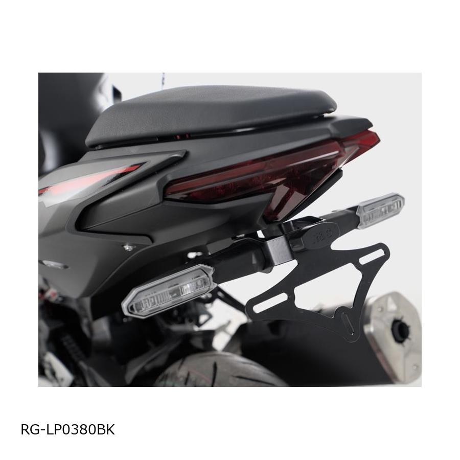 R&G (アールアンドジー ) Licence Plate Holder:ブラック Z400/Ninja400 Z500/Ninja500 RG-LP0380BK