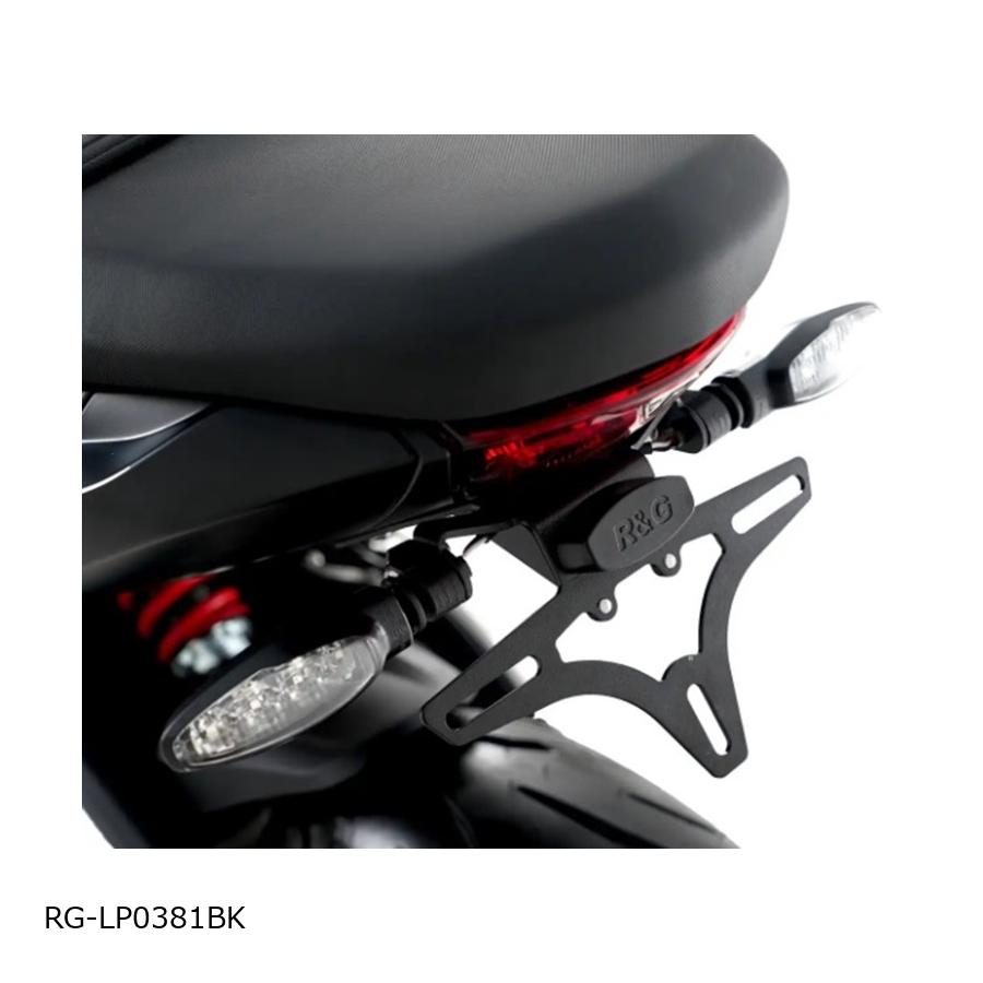 R&G (アールアンドジー ) Licence Plate Holder:ブラック Daytona660 RG-LP0381BK