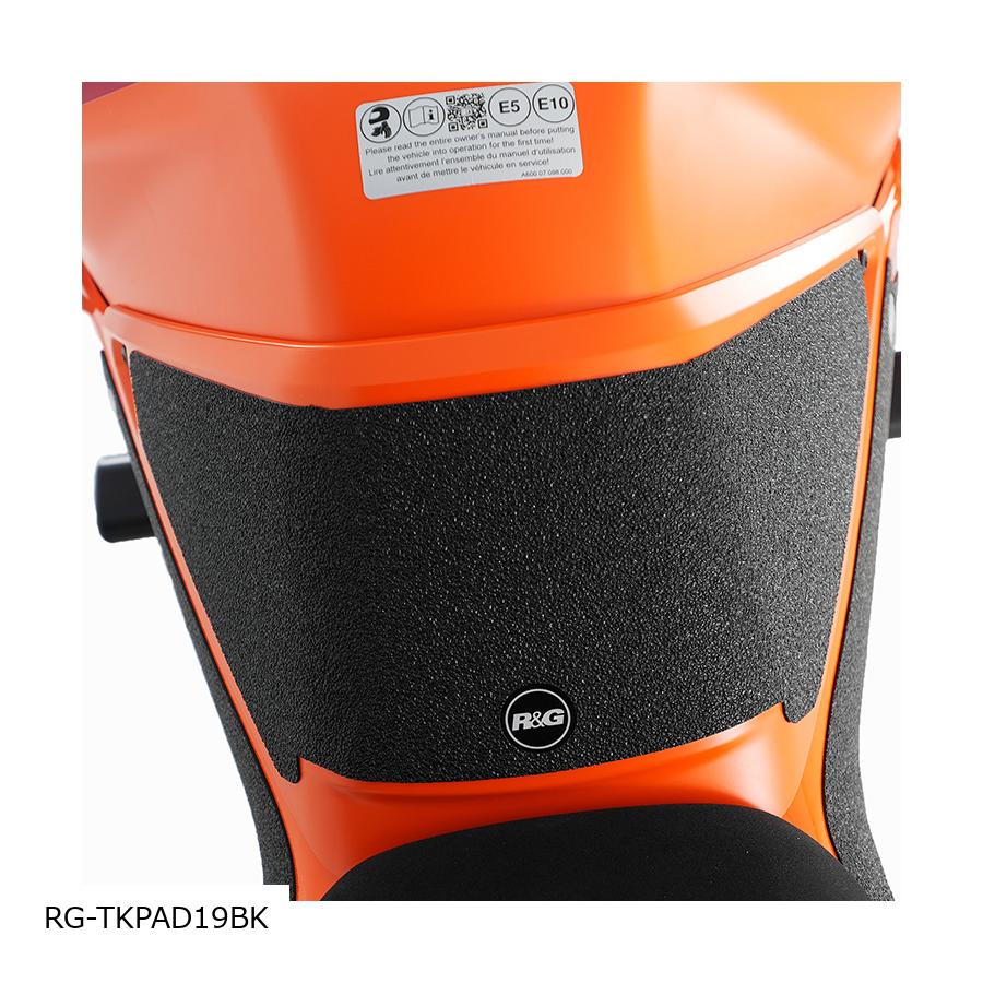 R&G (アールアンドジー ) タンクパッド (ブラック textuレッド) 1390 Super Duke R/R Evo RG-TKPAD19BK