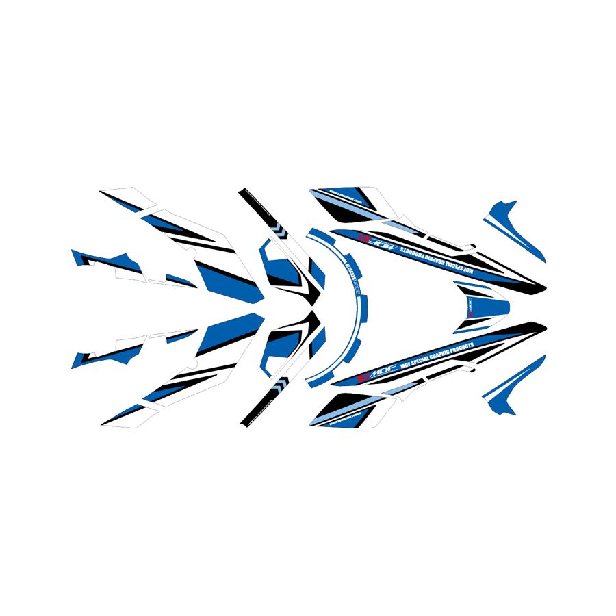 MDF (エムディーエフ) グラフィックキット アタッカーモデル ブルーコンプリートセット V-Strom250 17- M17VS25-A-BU-ALL