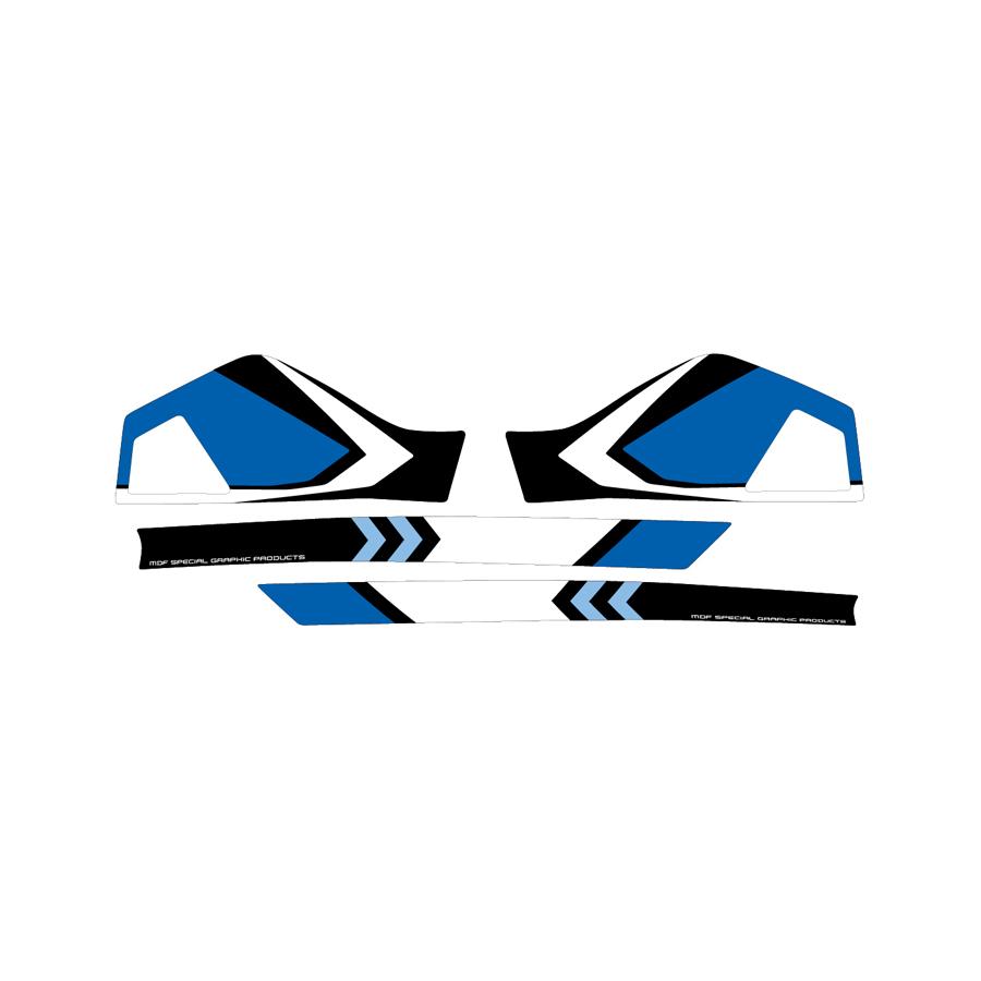 MDF (エムディーエフ) グラフィックキット アタッカーモデル ブルーハンドガード V-Strom250 17- M17VS25-A-BU-HG