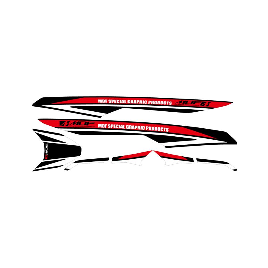 MDF (エムディーエフ) グラフィックキット アタッカーモデル レッド フロントトップ V-Strom250 17- M17VS25-A-RD-FT