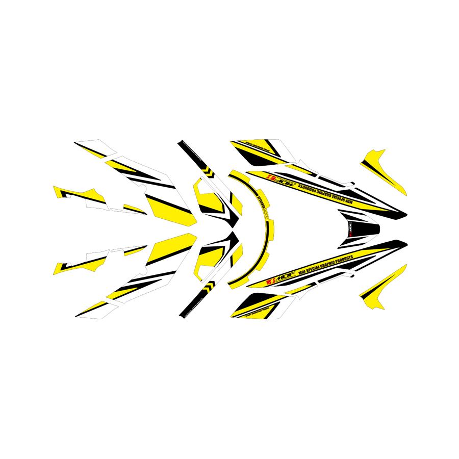 MDF (エムディーエフ) グラフィックキット アタッカーモデル PY コンプリートセット V-Strom250 17- M17VS25-A-YE-ALL