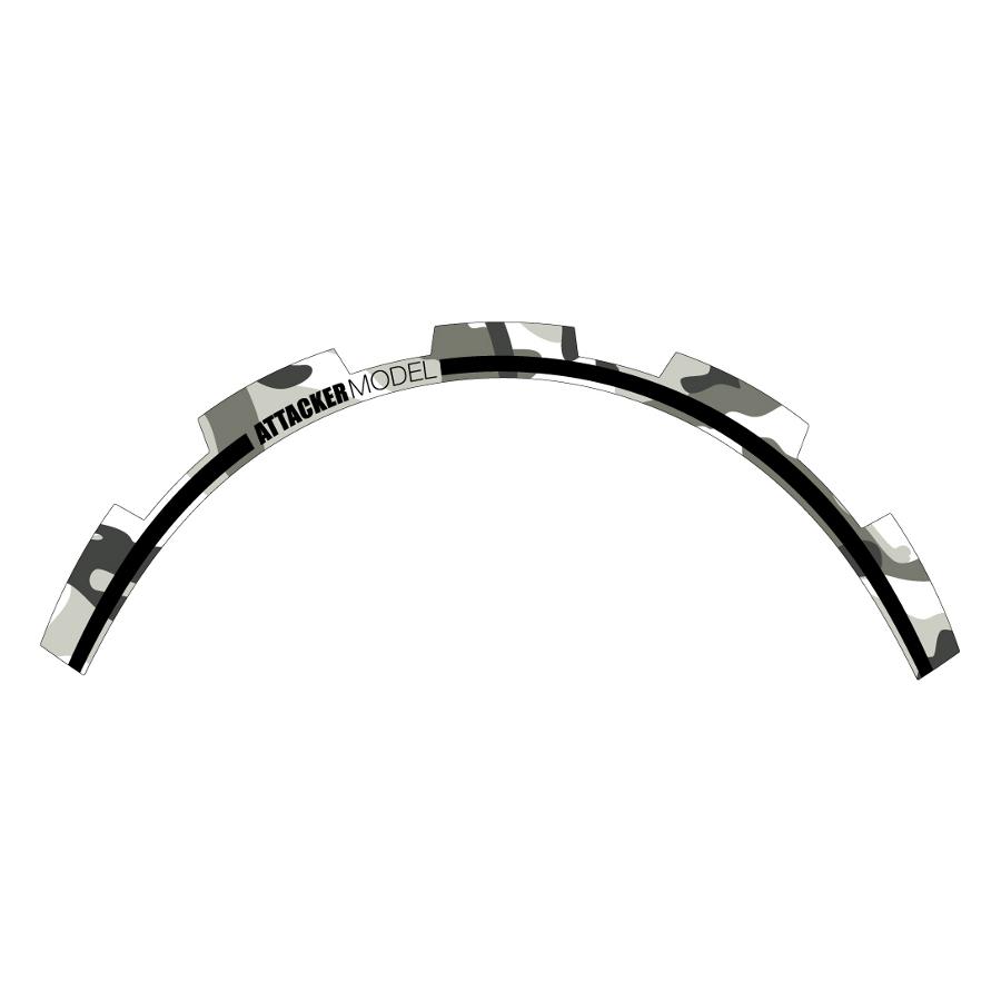 MDF (エムディーエフ) グラフィックキット カモフラージュ ホワイト ライトカウル V-Strom250 17- M17VS25-K-WH-LC