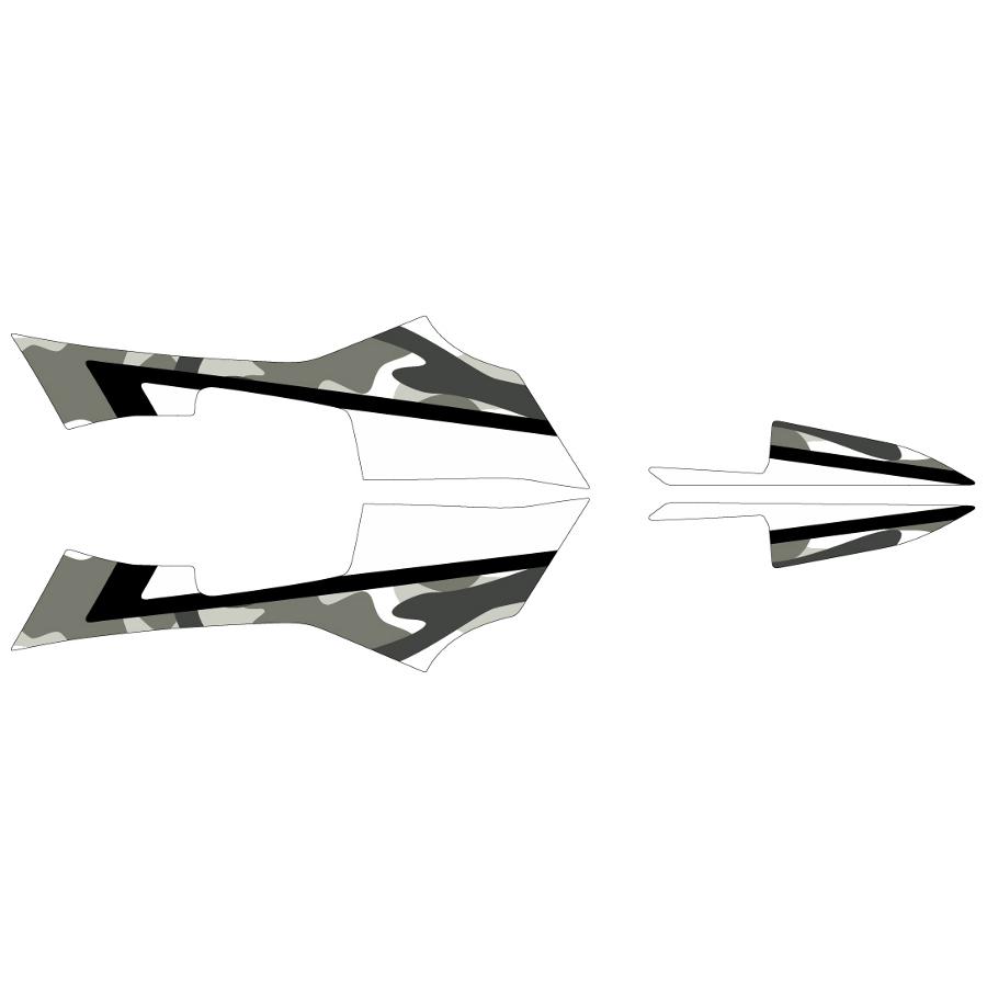 MDF (エムディーエフ) グラフィックキット カモフラージュ ホワイト リアフェンダー V-Strom250 17- M17VS25-K-WH-RF