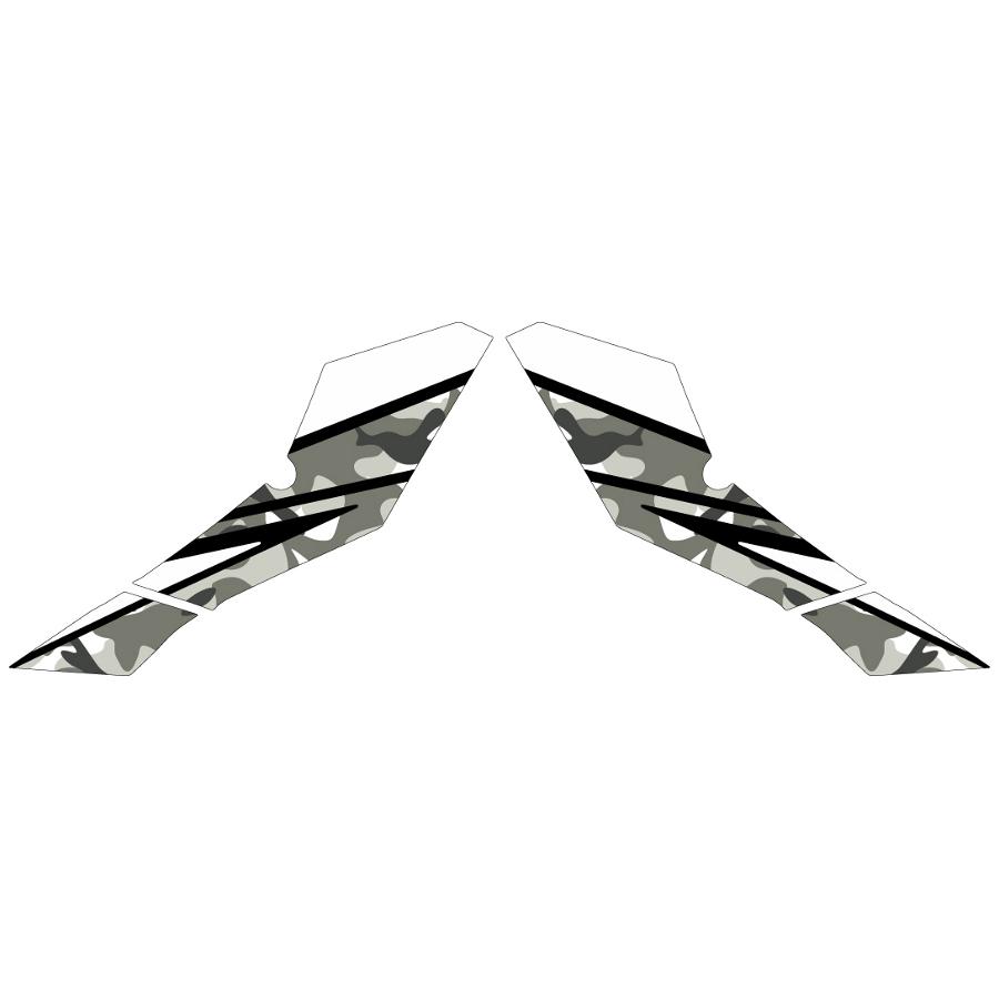 MDF (エムディーエフ) グラフィックキット カモフラージュ ホワイト サイドカバー V-Strom250 17- M17VS25-K-WH-SC