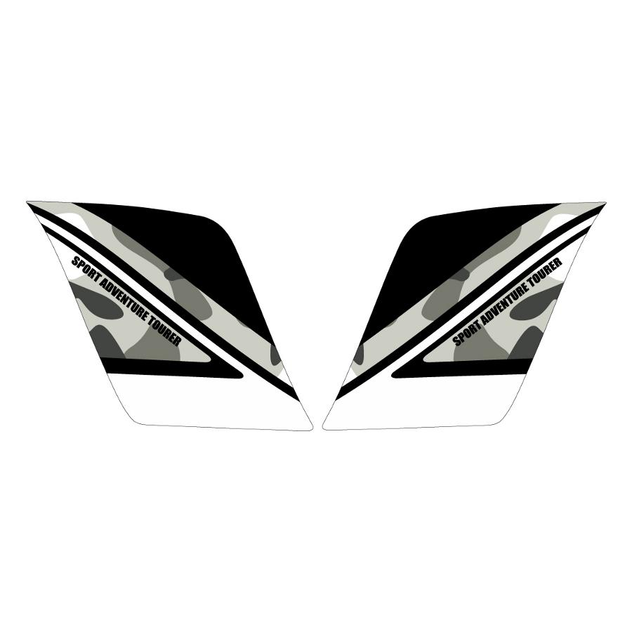 MDF (エムディーエフ) グラフィックキット カモフラージュ ホワイト タンク V-Strom250 17- M17VS25-K-WH-TK