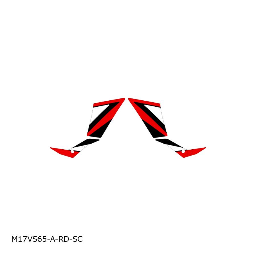 MDF (エムディーエフ) グラフィックキット サイドカバー アタッカー レッド V-Strom650 17- M17VS65-A-RD-SC