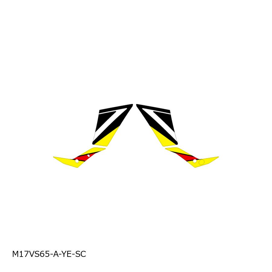 MDF (エムディーエフ) グラフィックキット サイドカバー アタッカー イエロー V-Strom650 17- M17VS65-A-YE-SC
