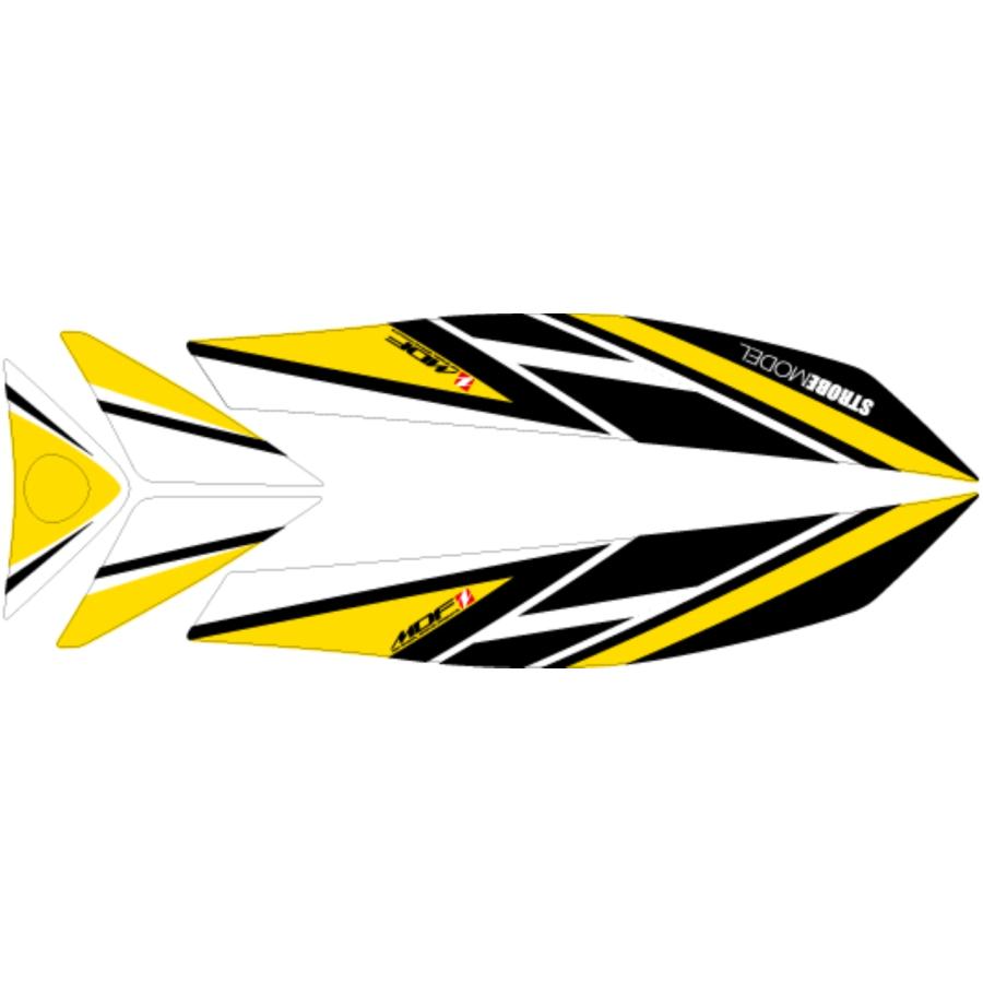 MDF (エムディーエフ) グラフィックキット フロントトップ ストロボPイエロー シグナス グリファス M22..