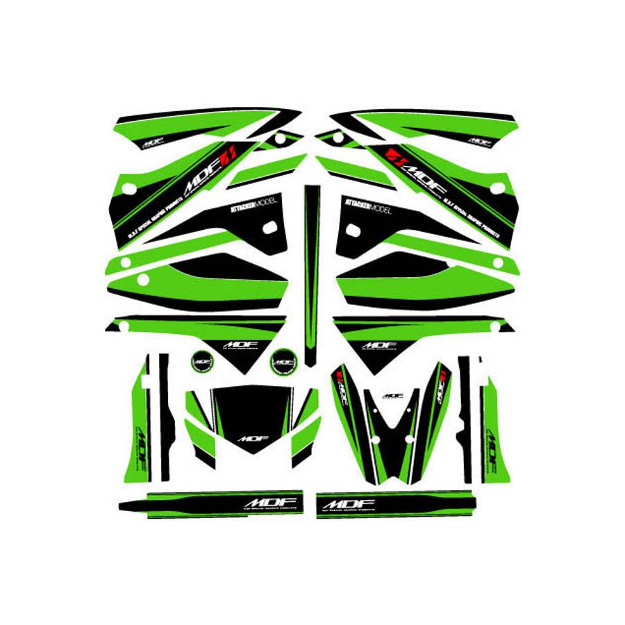 MDF (エムディーエフ) アタッカーコンプリートGR KLX250 08- M08KLX-A-GR-ALL