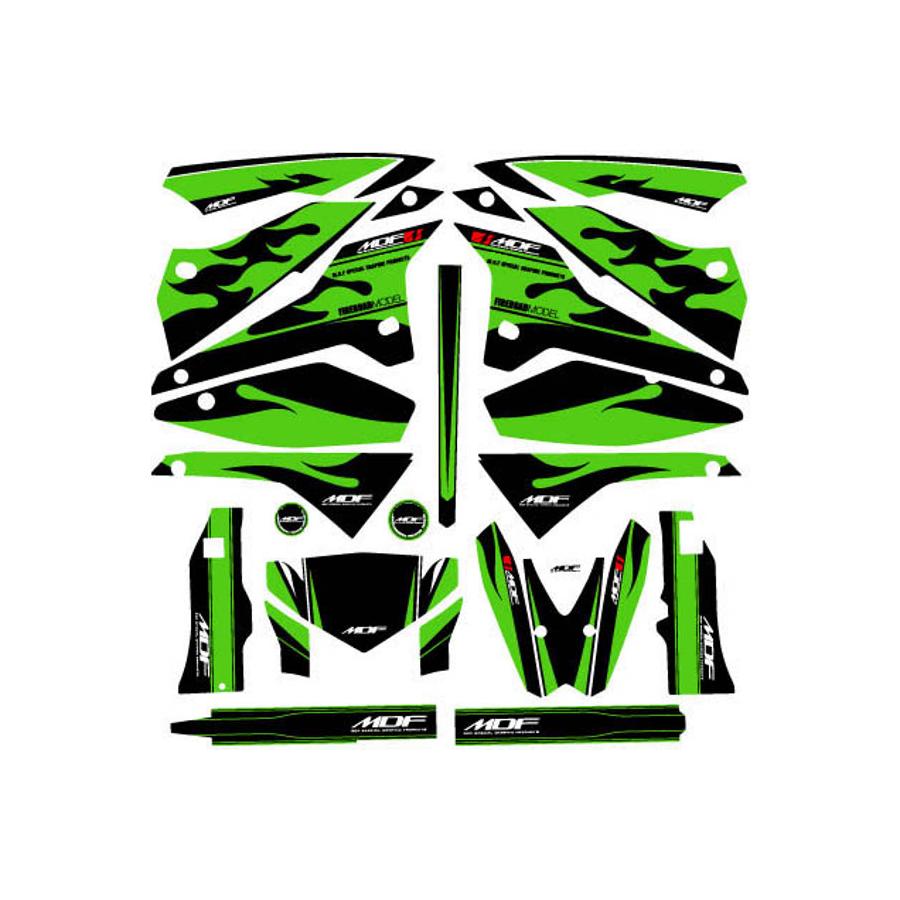 MDF (エムディーエフ) ファイアーコンプリートGR KLX250 08- M08KLX-B-GR-ALL