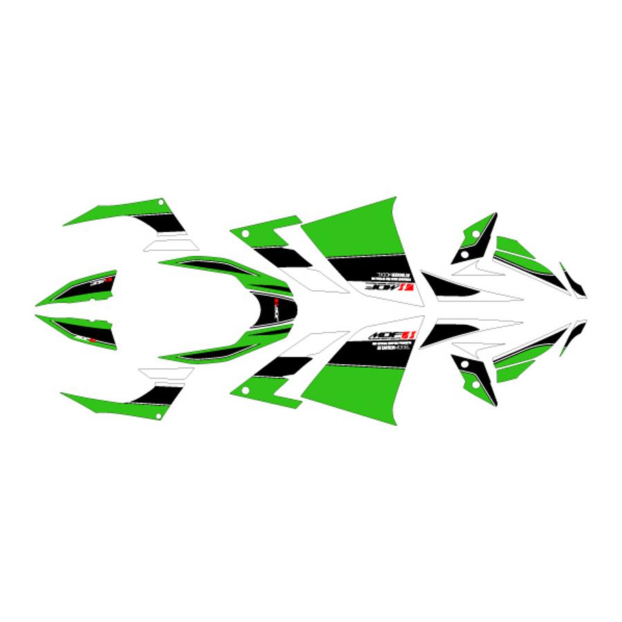 MDF (エムディーエフ) アタッカー コンプリート グリーン Ninja250 13- M13NIN25-A-GR-ALL