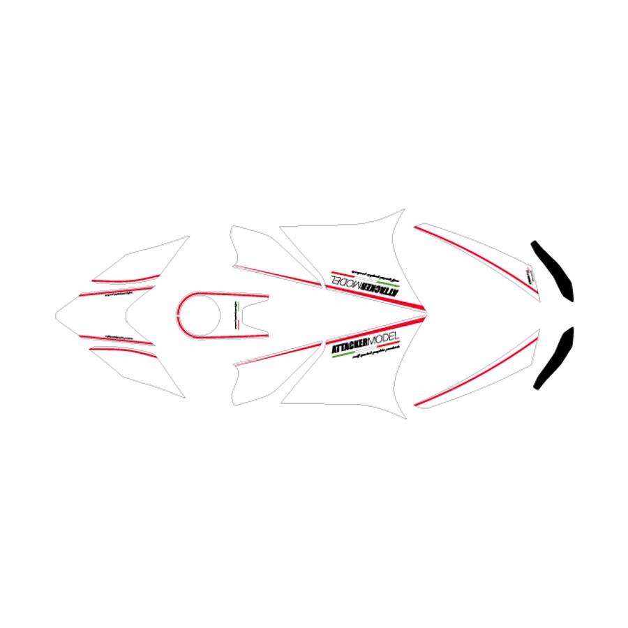 MDF (エムディーエフ) アタッカー コンプリート ホワイト 1199/899 全年式 MDUC03-A-WH-ALL