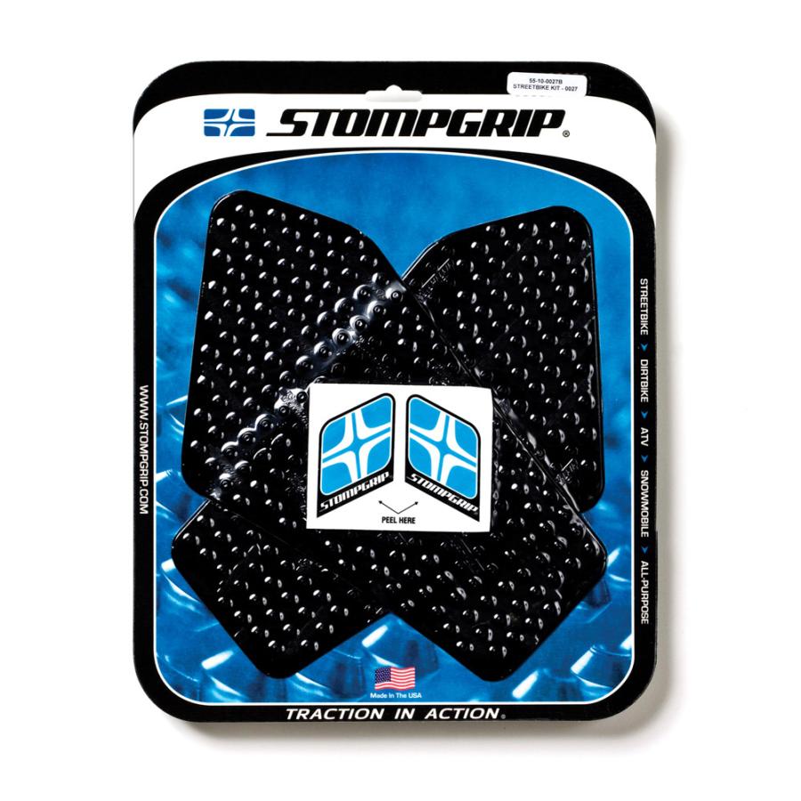 STOMPGRIP (ストンプグリップ) トラクションパッドタンクキット ブラック VOLCANO ゴールドWING 55-10-0027B