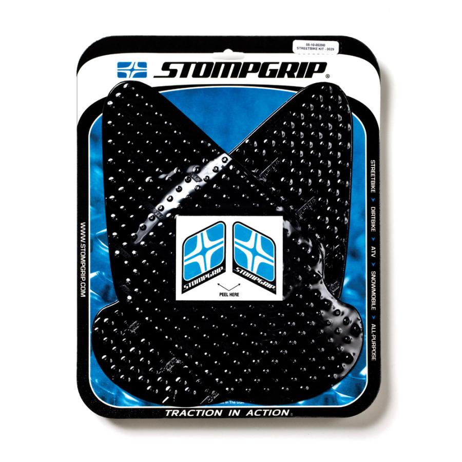STOMPGRIP (ストンプグリップ) トラクションパッドタンクキット ブラック VOLCANO ZX6R/RR ZZR600 05-11 55-10-0029B
