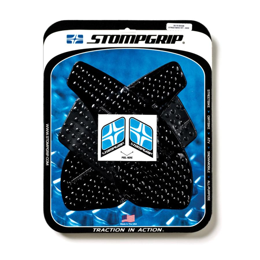 STOMPGRIP (ストンプグリップ) トラクションパッドタンクキット ブラック VOLCANO ZX6R 55-10-0032B