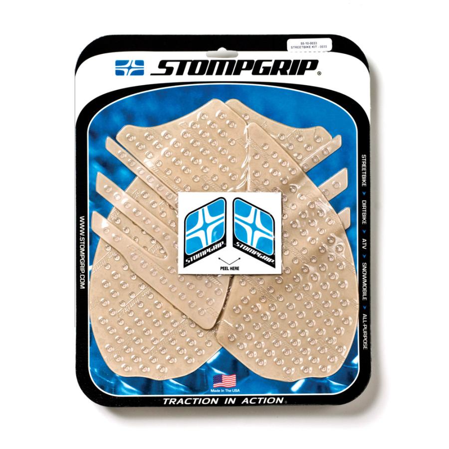 STOMPGRIP (ストンプグリップ) トラクションパッドタンクキット クリア VOLCANO ZX14 06-11 55-10-0033C