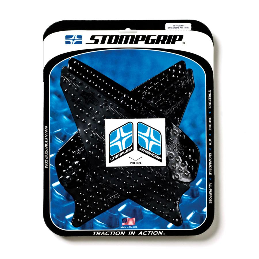 STOMPGRIP (ストンプグリップ) トラクションパッドタンクキット ブラック VOLCANO NINJA250R 55-10-0036B