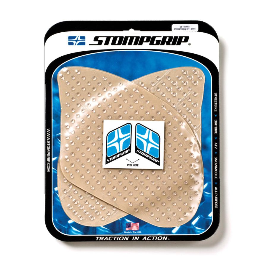 STOMPGRIP (ストンプグリップ) トラクションパッドタンクキット クリア VOLCANO GSXR1300HAYABUSA 99-18 55-10-0055C