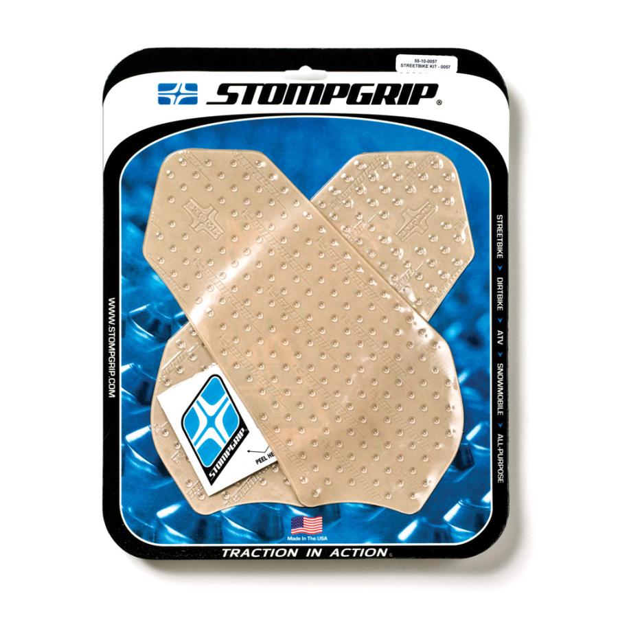 STOMPGRIP (ストンプグリップ) トラクションパッドタンクキット クリア VOLCANO GSXR600/750 55-10-0057C