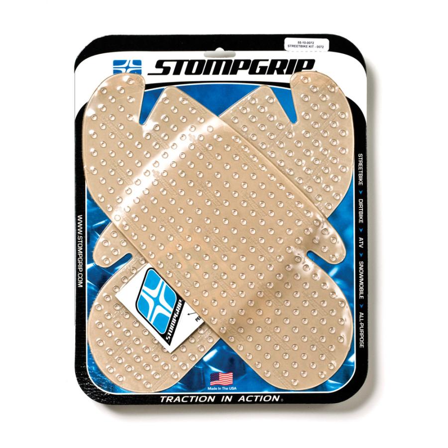 STOMPGRIP (ストンプグリップ) トラクションパッドタンクキット クリア VOLCANO RSV1000R 04-09 TUONO 06-10 55-10-0072C
