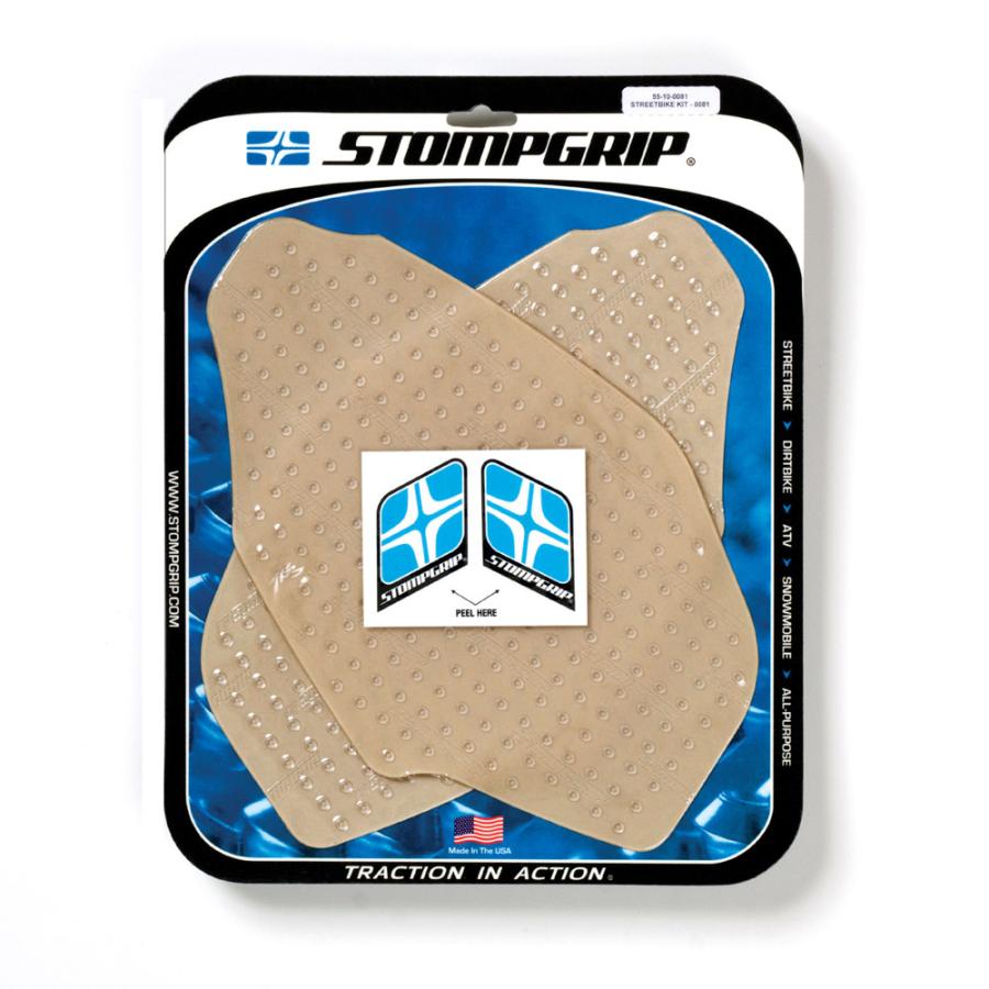 STOMPGRIP (ストンプグリップ) トラクションパッドタンクキット クリア VOLCANO K1200S 05-08/K1300S 09-16 55-10-0081C