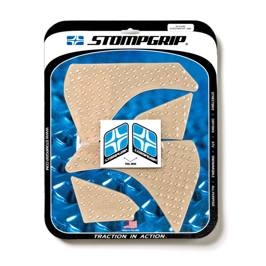 STOMPGRIP (ストンプグリップ) トラクションパッドタンクキット クリア VOLCANO F800GS 09-12 55-10-0083C