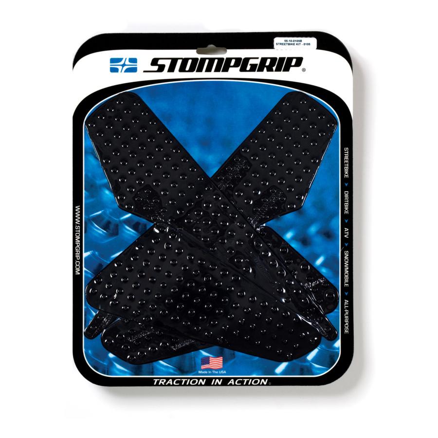 STOMPGRIP (ストンプグリップ) トラクションパッドタンクキット ブラック VOLCANO VERSYS1000 55-10-0105B