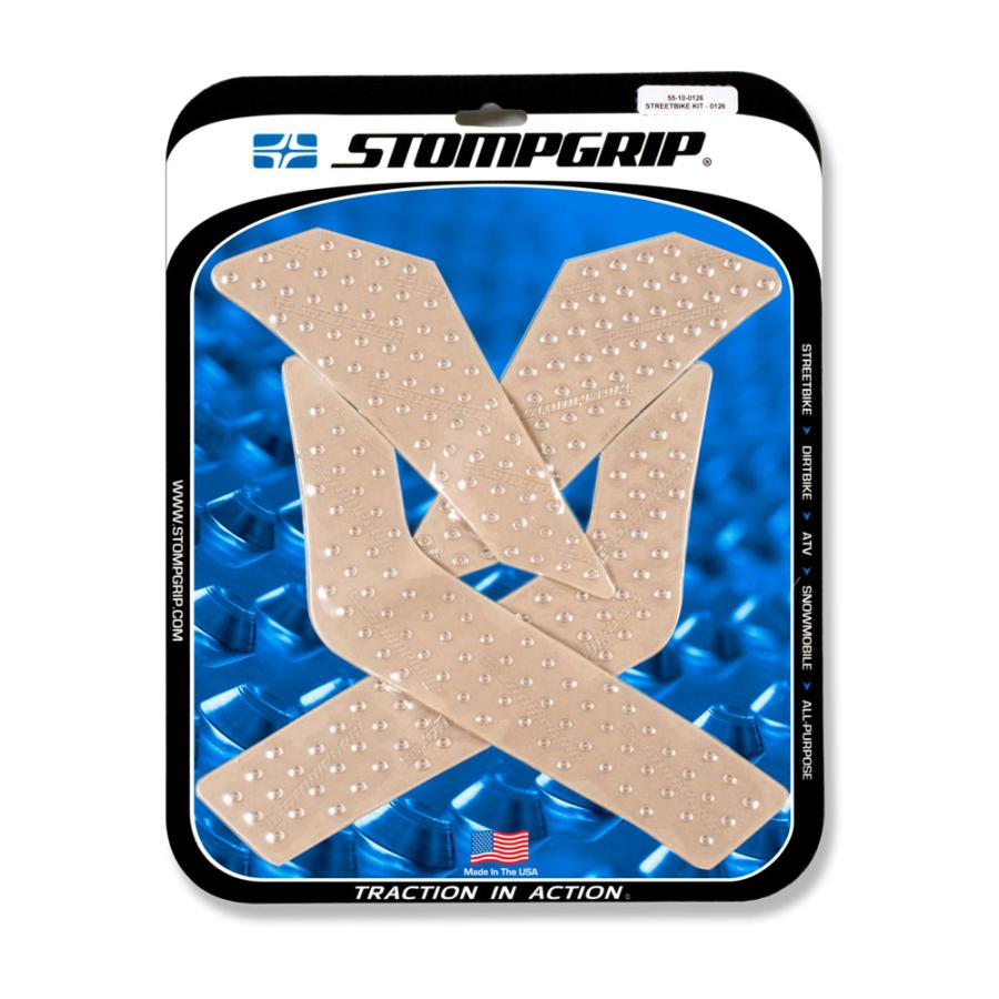 STOMPGRIP (ストンプグリップ) トラクションパッドタンクキット クリア VOLCANO XT250/250SEROW 55-10-0126C