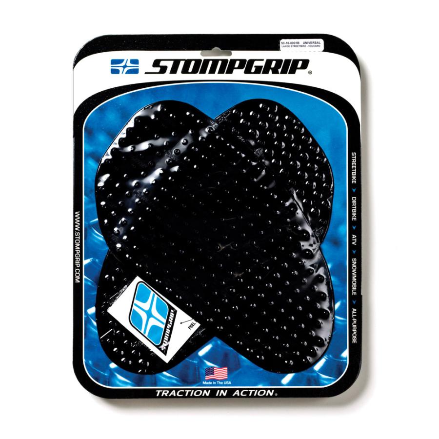 STOMPGRIP (ストンプグリップ) トラクションパッドタンクキット ブラック VOLCANO 汎用 ラージ(17x30cm..