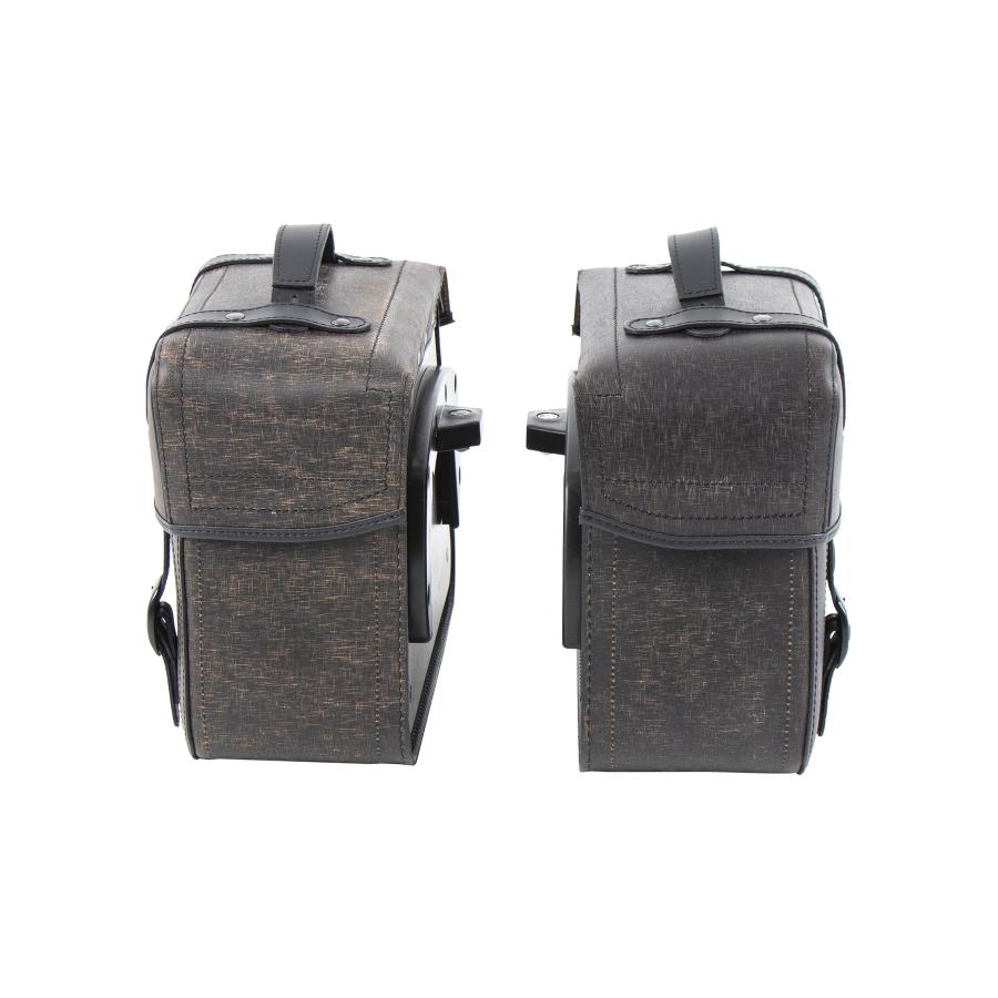 ヘプコ&ベッカー サイドレザーバッグ ラゲッド C-Bowサイドキャリア用 左右セット ブラウン 620355 00 08 3