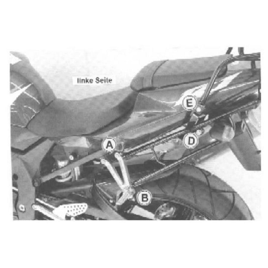 ヘプコ&ベッカー トップケースキャリア リアラック ブラック YZF-R1