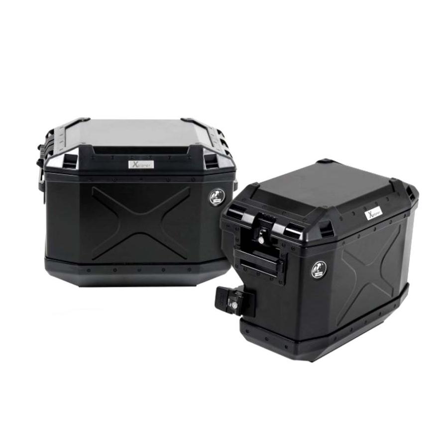 ヘプコ&ベッカー サイドキャリア ステンレス カットアウトセット エクスプローラー付 ブラック R1200GS アドベンチャー