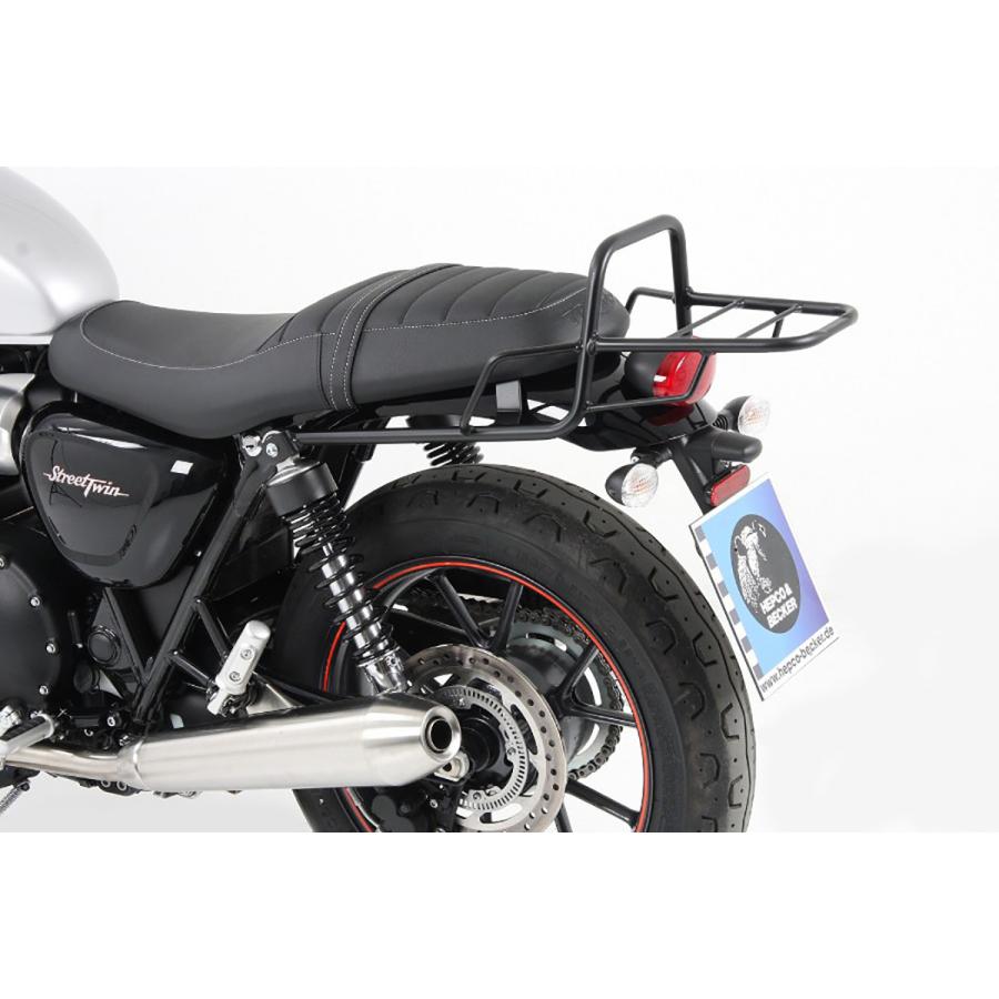 ヘプコ&ベッカー トップケースキャリア リアラック ブラック ストリートツイン Street Twin