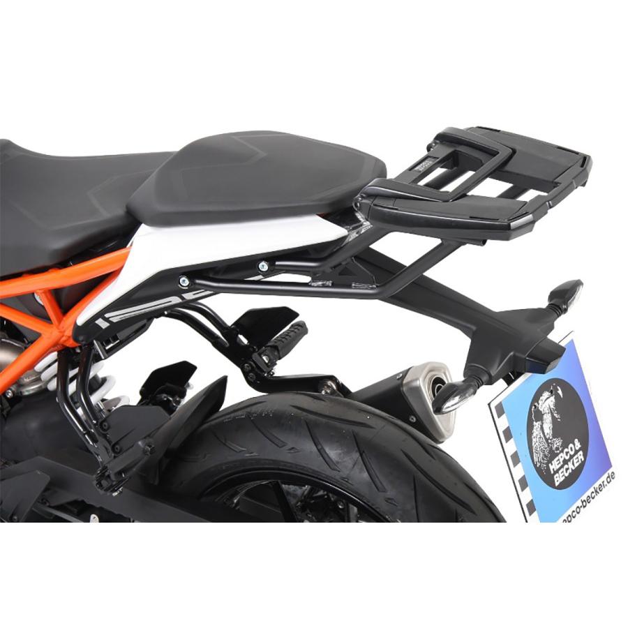 ヘプコ&ベッカー トップケースキャリア イージーラック ブラック 390 デューク