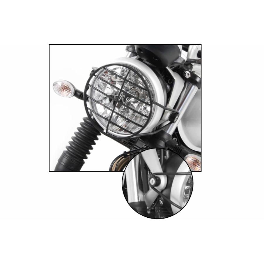 ヘプコ&ベッカー ヘッドライトグリル ブラック ストリートツイン Street Twin