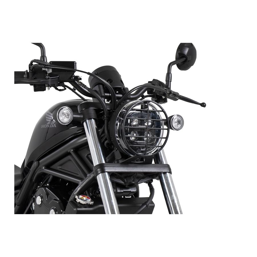 ヘプコ&ベッカー ヘッドライトグリル ブラック レブル Rebel250 Rebel500
