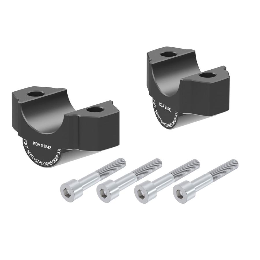 ヘプコ&ベッカー ハンドルバーライザー 20mmUP ブラック MT-09 42354536 20 01