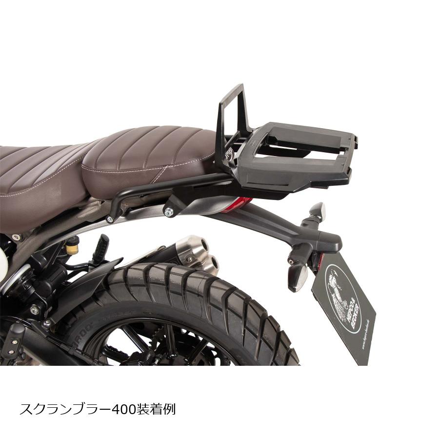 ヘプコ&ベッカー トップケースキャリア アルラック ブラック Scrambler 400X/Speed400 6527663 01 01
