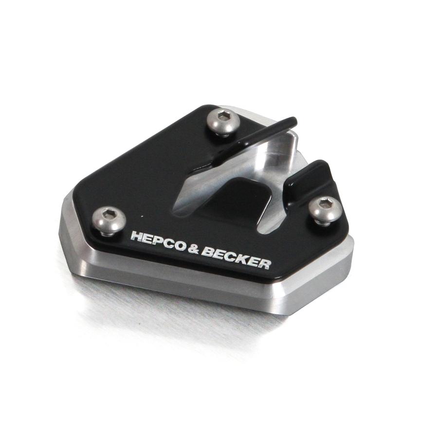 ヘプコ&ベッカー サイドスタンドエンラージメント アルミニウム シルバー/ブラック タイガー Tiger800 42117505-0091