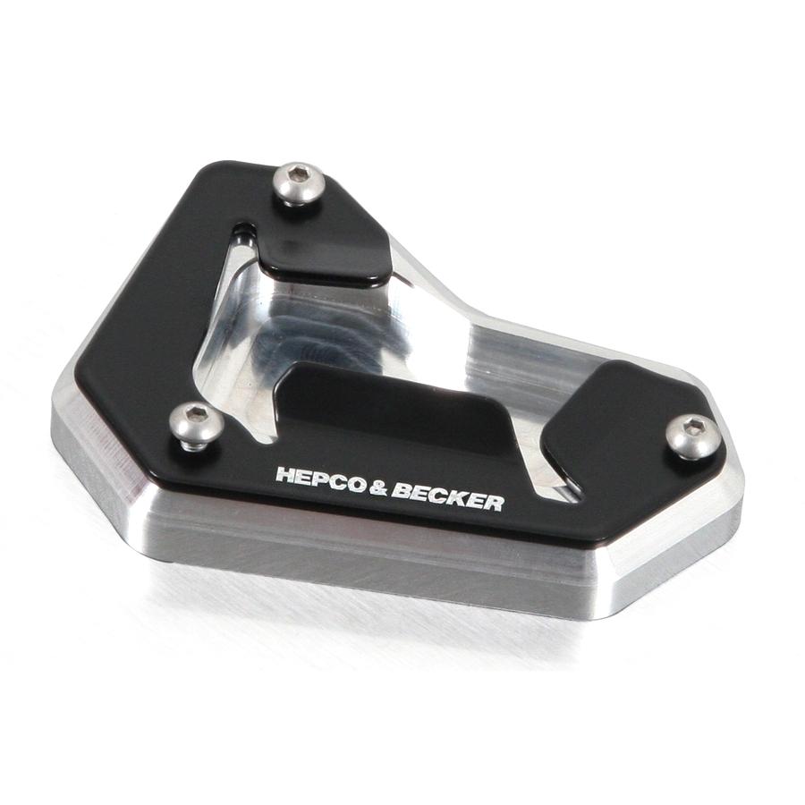ヘプコ&ベッカー サイドスタンドエンラージメント アルミニウム シルバー/ブラック タイガー Tiger Explorer 1200 42117547-0091