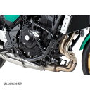 ヘプコ ベッカー エンジンガード クラッシュパッド付き スチール ブラック Z650 5012527-0001