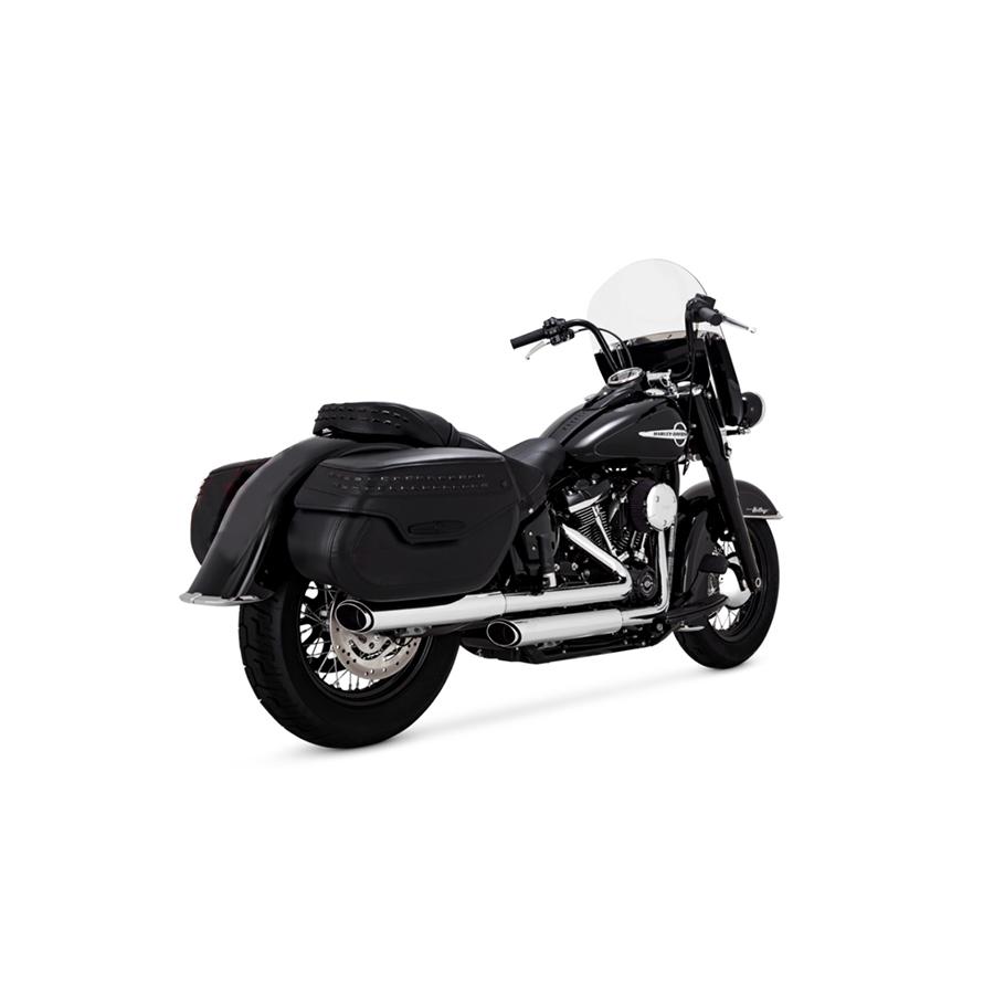 VANCE & HINES（バンス＆ハインズ） TwinSlash PCX 3in S/O ツインスラッシュ 3インチ スリップオンマフラー クローム SOFTAIL FLHC（S)/FLDE 16379