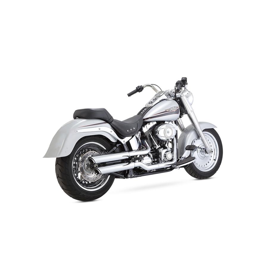 VANCE & HINES（バンス＆ハインズ） TwinSlash PCX ツインスラッシュ 3インチ スリップオン クローム マフラー ソフテイル 07-17 1801-1523