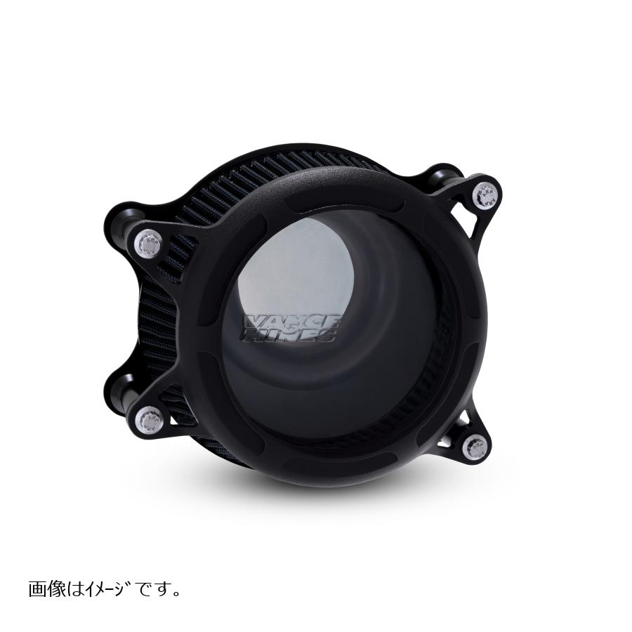 VANCE & HINES(バンス&ハインズ) VO2 エアインテイク Insight インサイト リンクルブラック TWIN CAM(ケーブル2本引き)99-...
